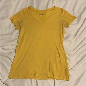 Yellow V-neck